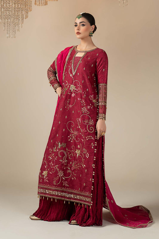 3 Piece Embroidered Jacquard Suit