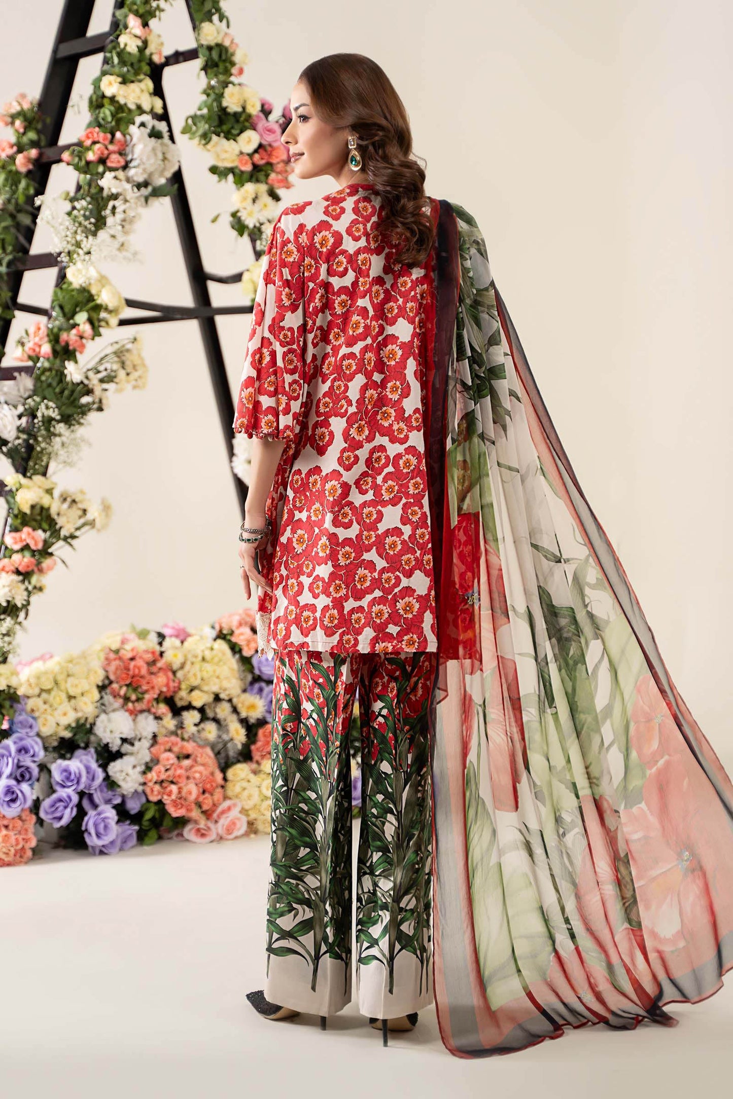 3 Piece Embroidered Lawn Suit | MPS-2606-B