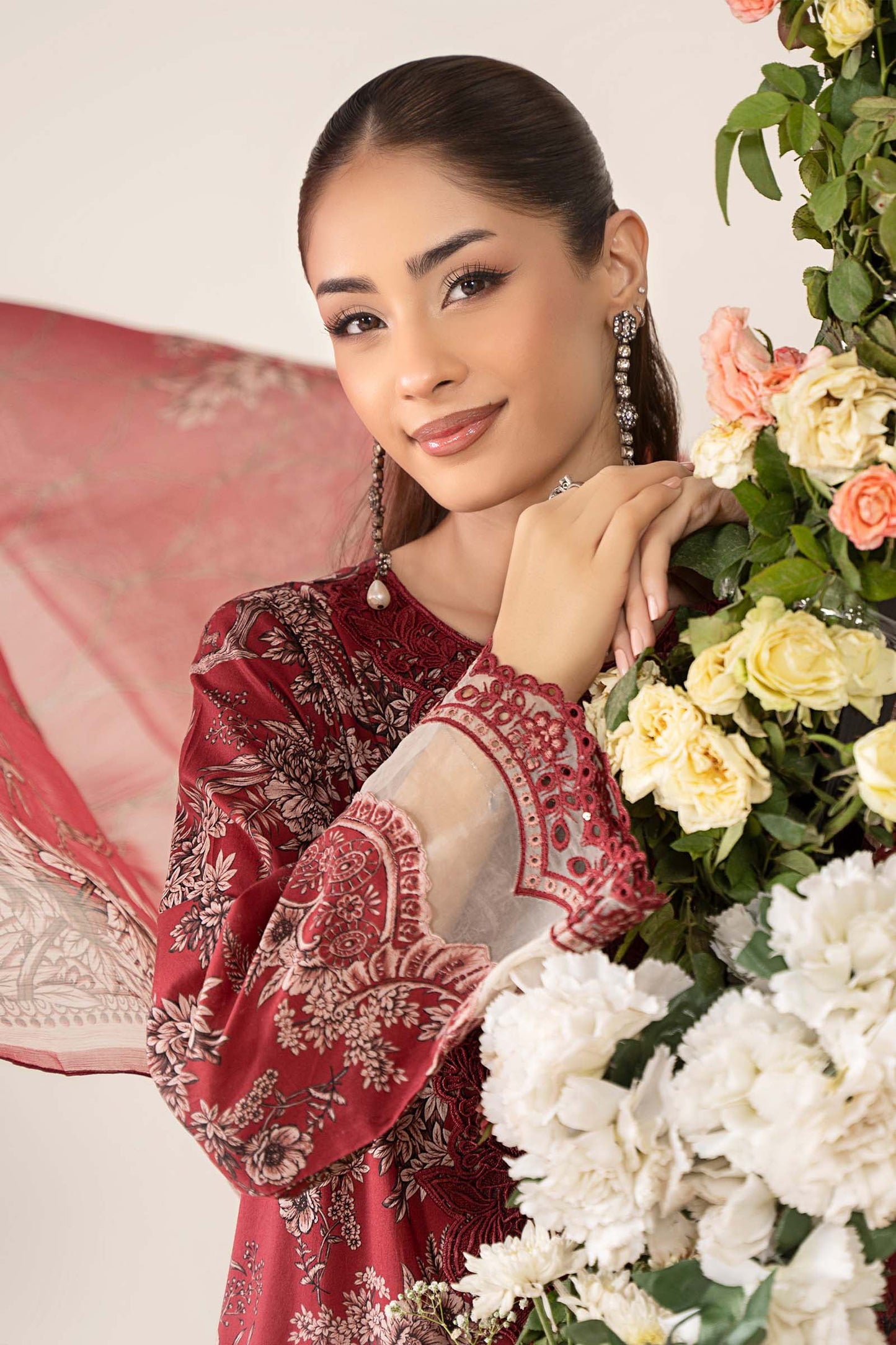 3 Piece Embroidered Lawn Suit | MPS-2608-A