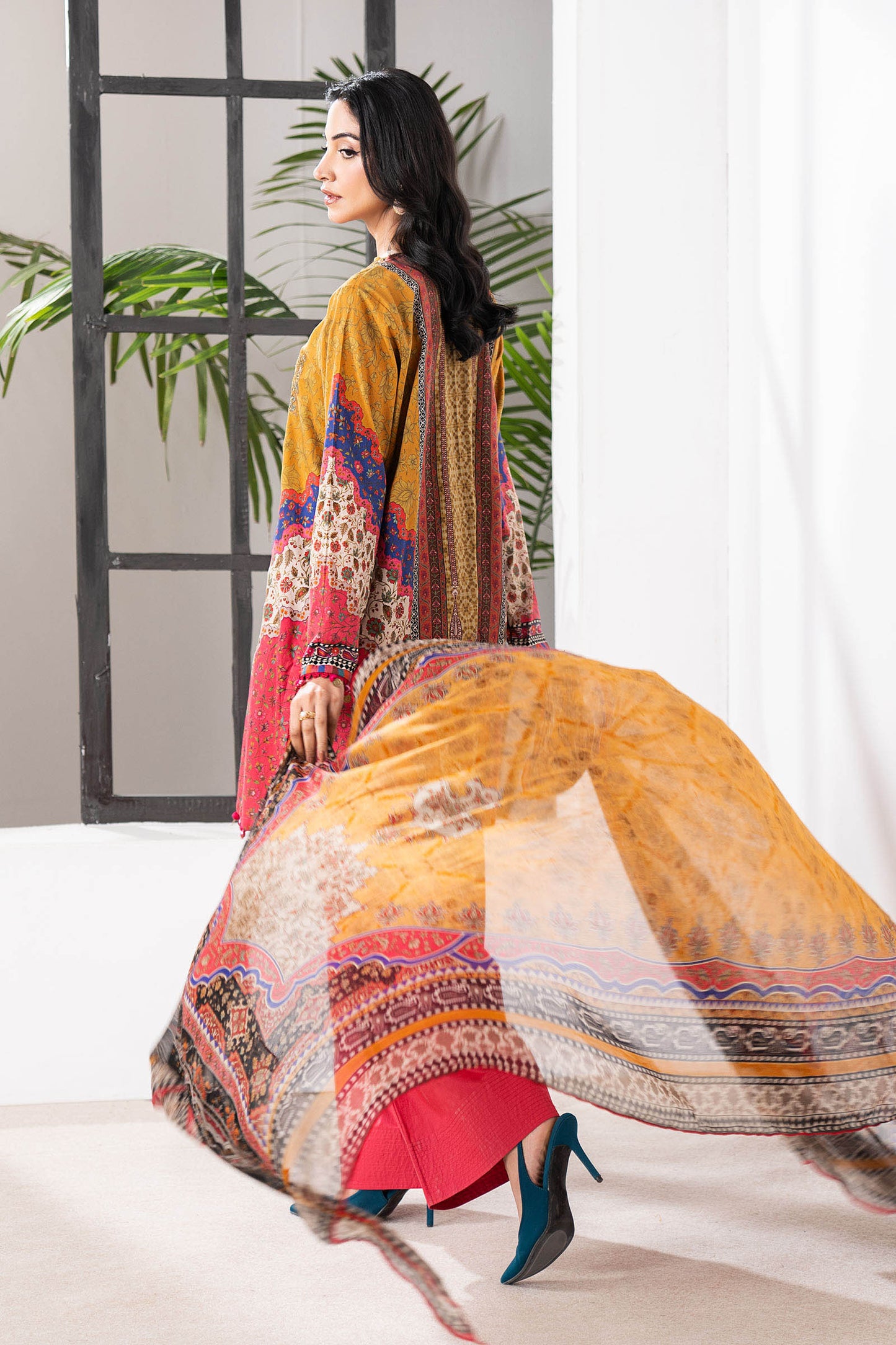 3 Piece Embroidered Cambric Suit