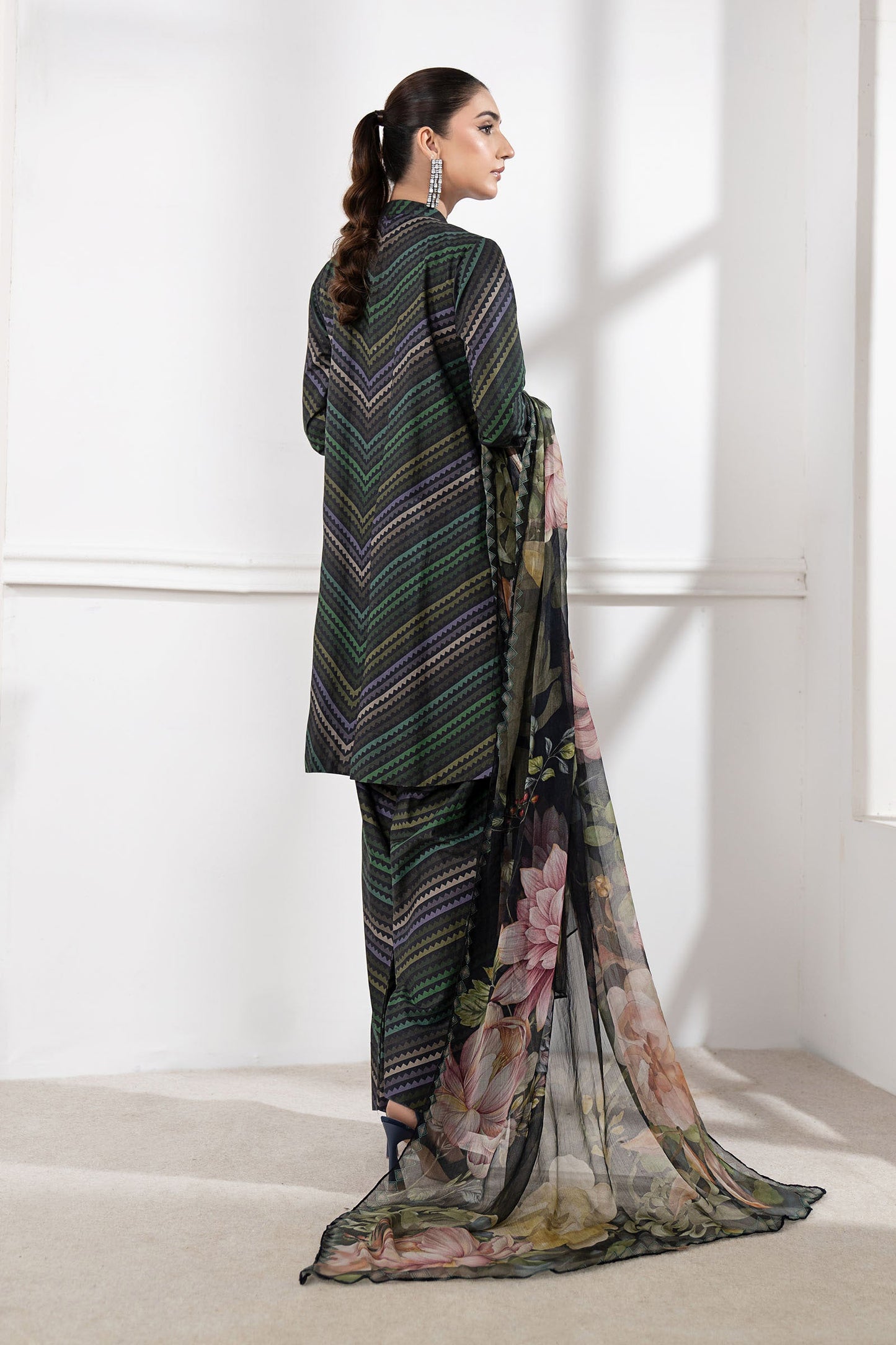 3 Piece Embroidered Cambric Suit