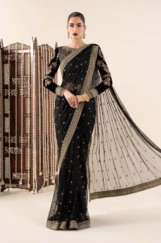 Embroidered Net Saree